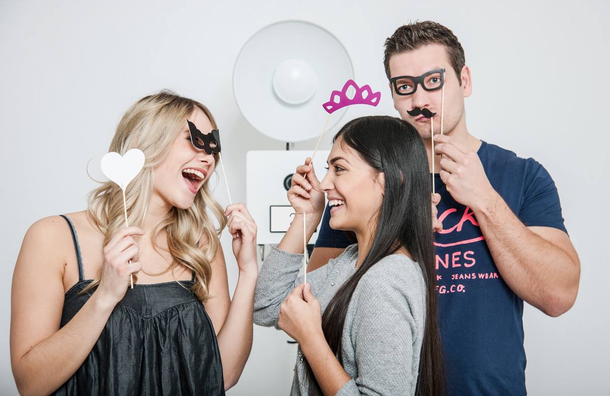 Photobooth installé lors d'un événement à Biarritz